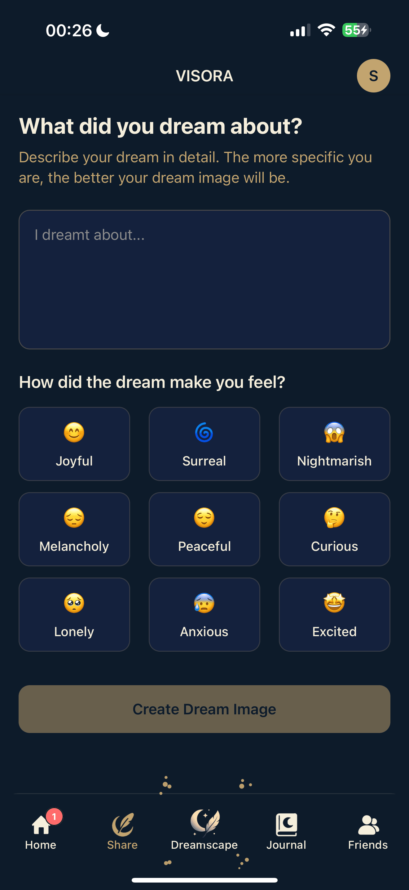Describing your dream